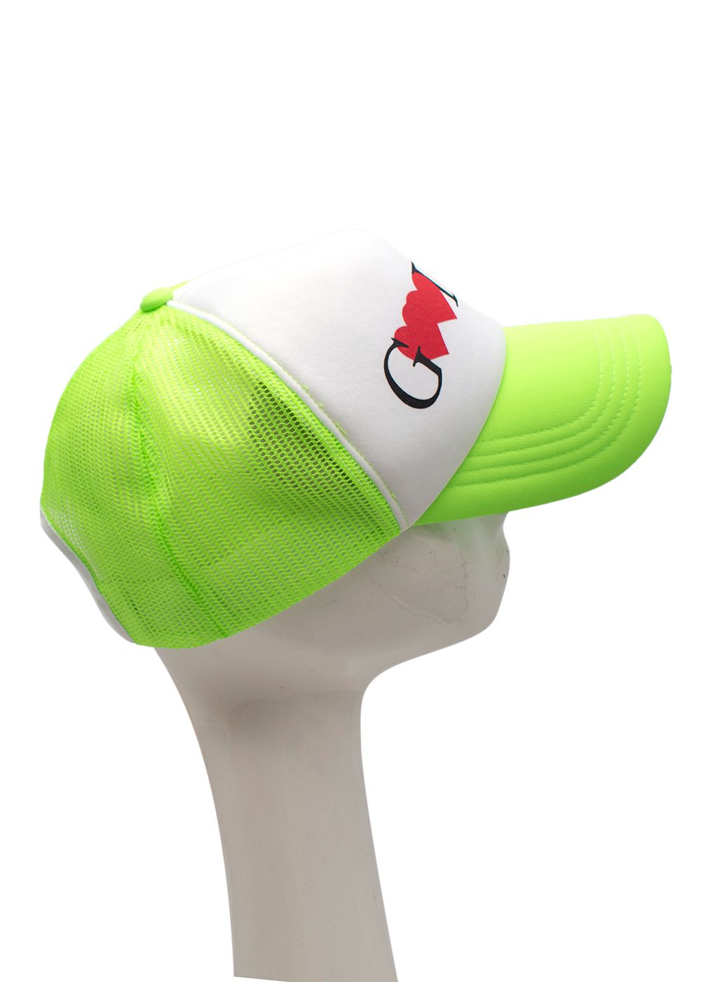 XOXOGOODBOY Valentine Logo Printed Neon Mesh Cap White/Green polyester