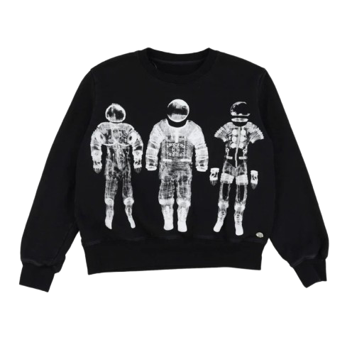 Preowned Chanel Black Astronaut Sweatshirt Size M