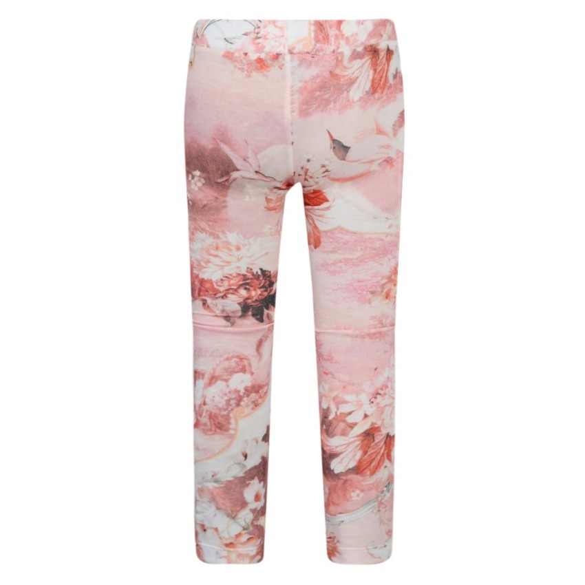 Roberto Cavalli gril's pink abstract-print leggings Size 10 Years +