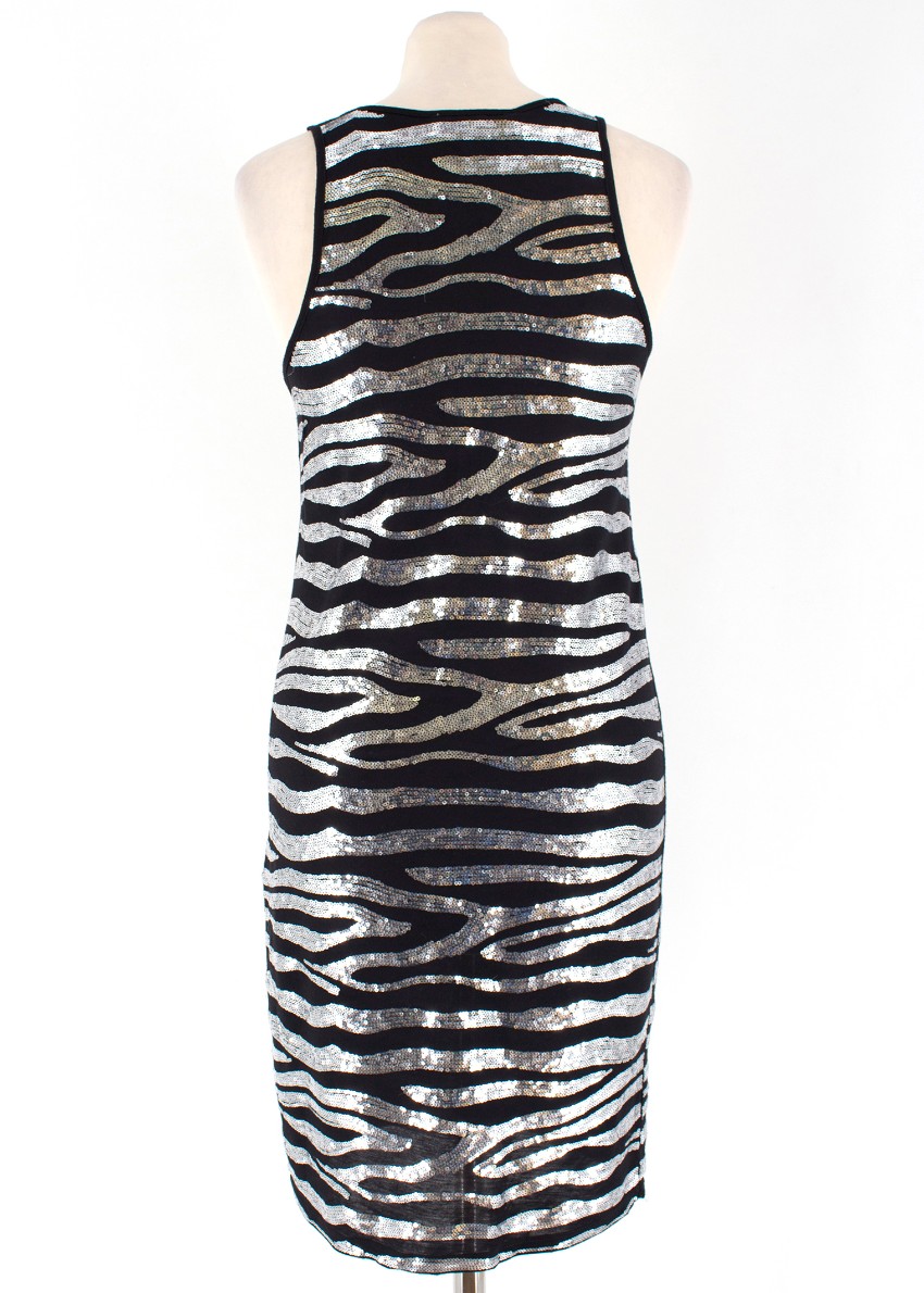 Michael Michael Kors Sequin Zebra Print Dress Size XS