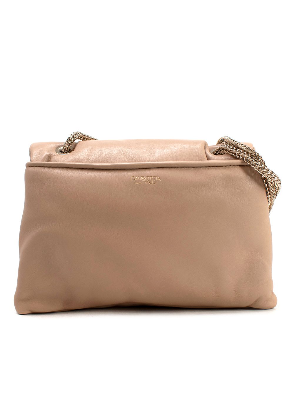 Preowned Giambattista Valli Beige Padded Shoulder Bag leather