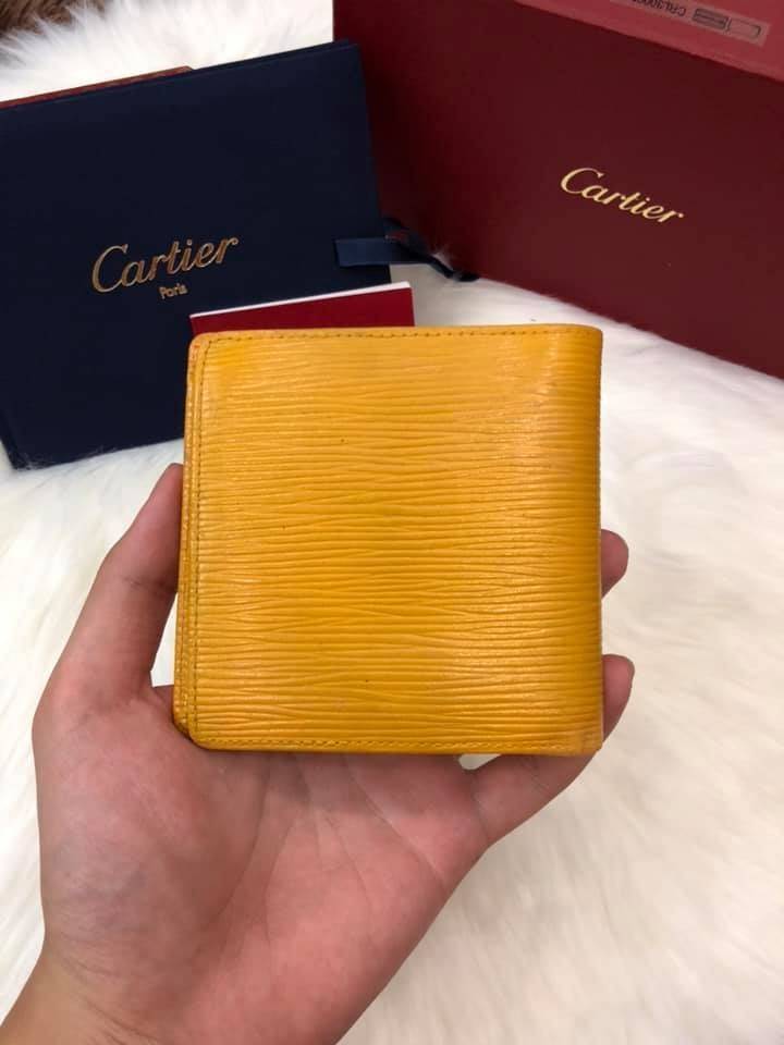 Men's Preowned Louis Vuitton Yellow Epi Leather Marco Wallet