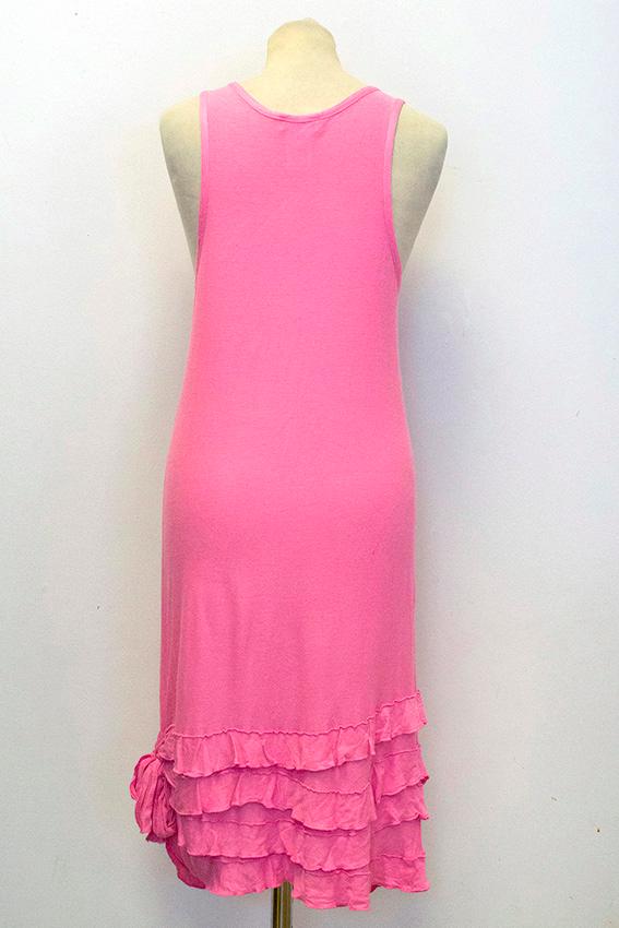 Preowned Sonia by Sonia Rykiel pink dress Size L linen