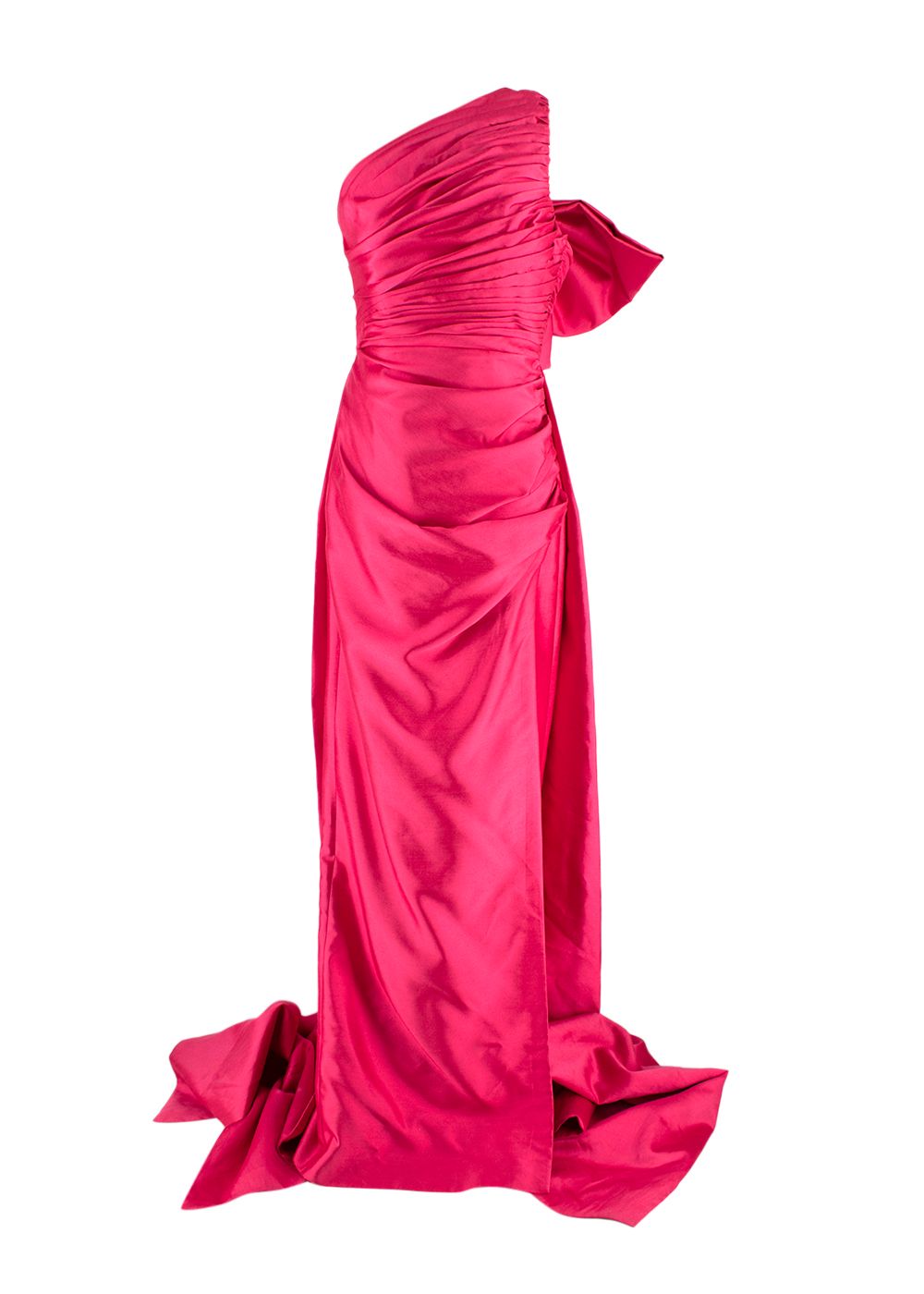 Rachel Gilbert Pink Lana Silk Gown Size M silk/polyester