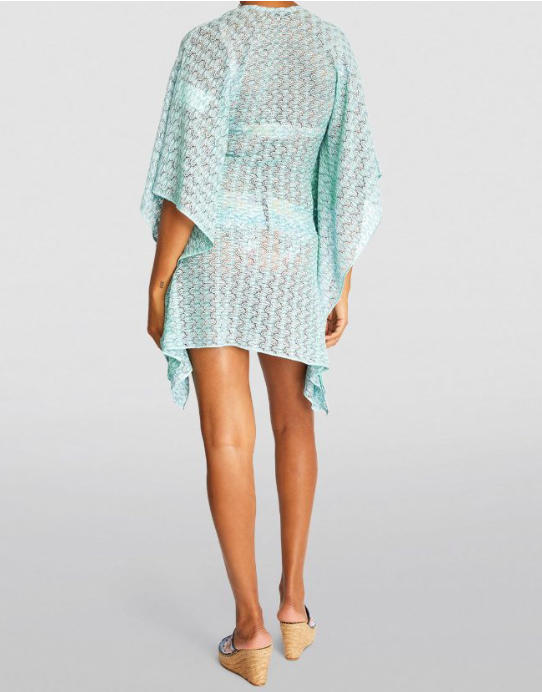 Missoni Metallic Blue Mini Cover Up Size L