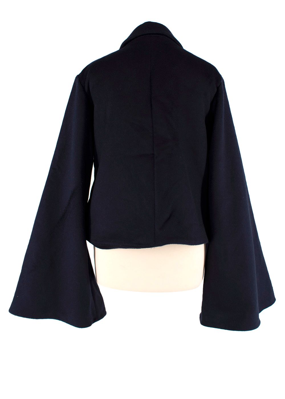 blue cropped jacket Size S Navy cotton