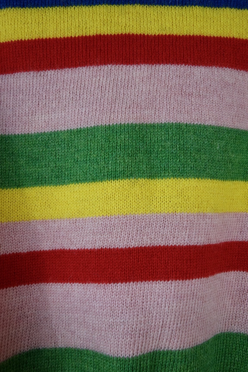 Preowned Molly Goddard Rainbow Striped Lambswool Vest Size M Multicoloured