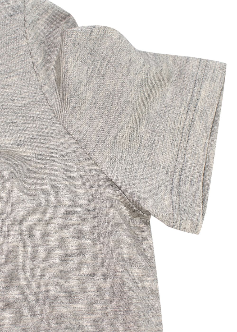 Hermes Light Grey Silk T-Shirt Size M