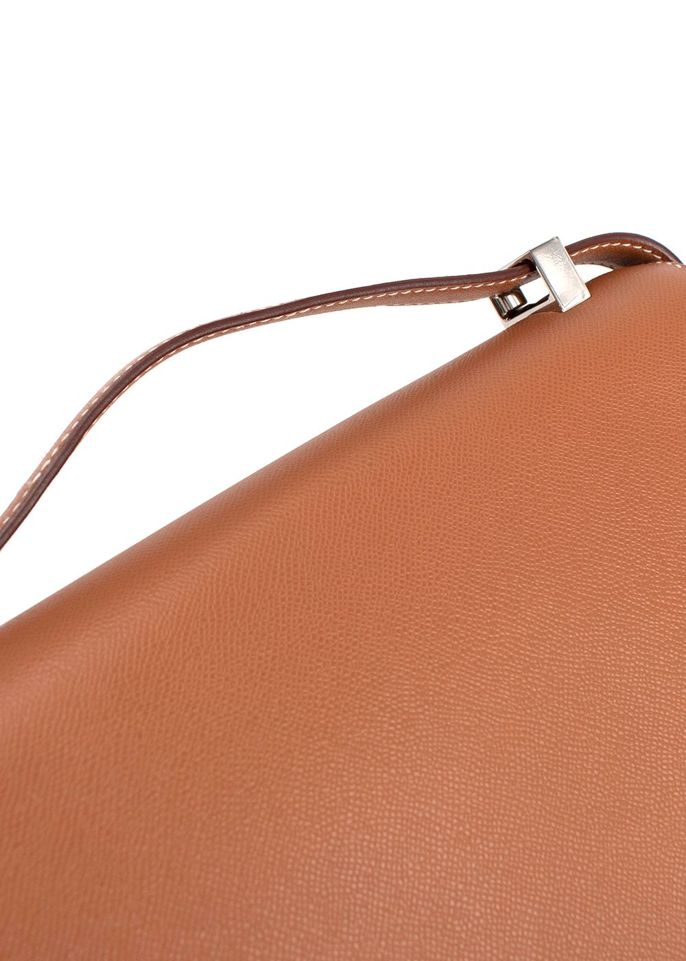 Preowned Hermes Hermès Constance 24 in Gold Madame Leather with Palladium Lizard Hardware tan