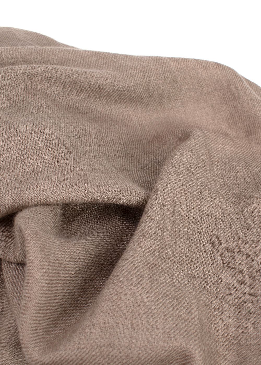 Jaeger LeCoultre Taupe Fine Cashmere Scarf Brown