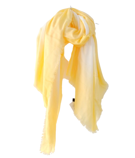 MaxMara Yellow Ombre Modal Scarf