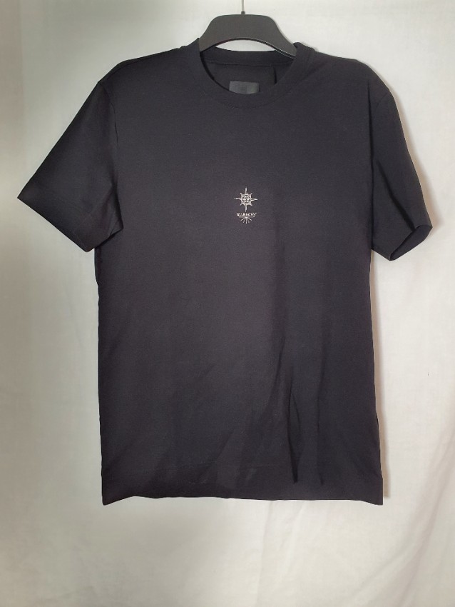 Men's Givenchy Black Printed Cotton T-Shirt Size M