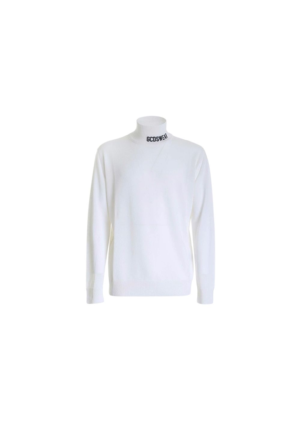 Preowned GCDS White Wool Blend Embroidered Jumper Size XS