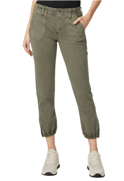 Paige Khaki Maysile Jogger Size 26/66 Green cotton