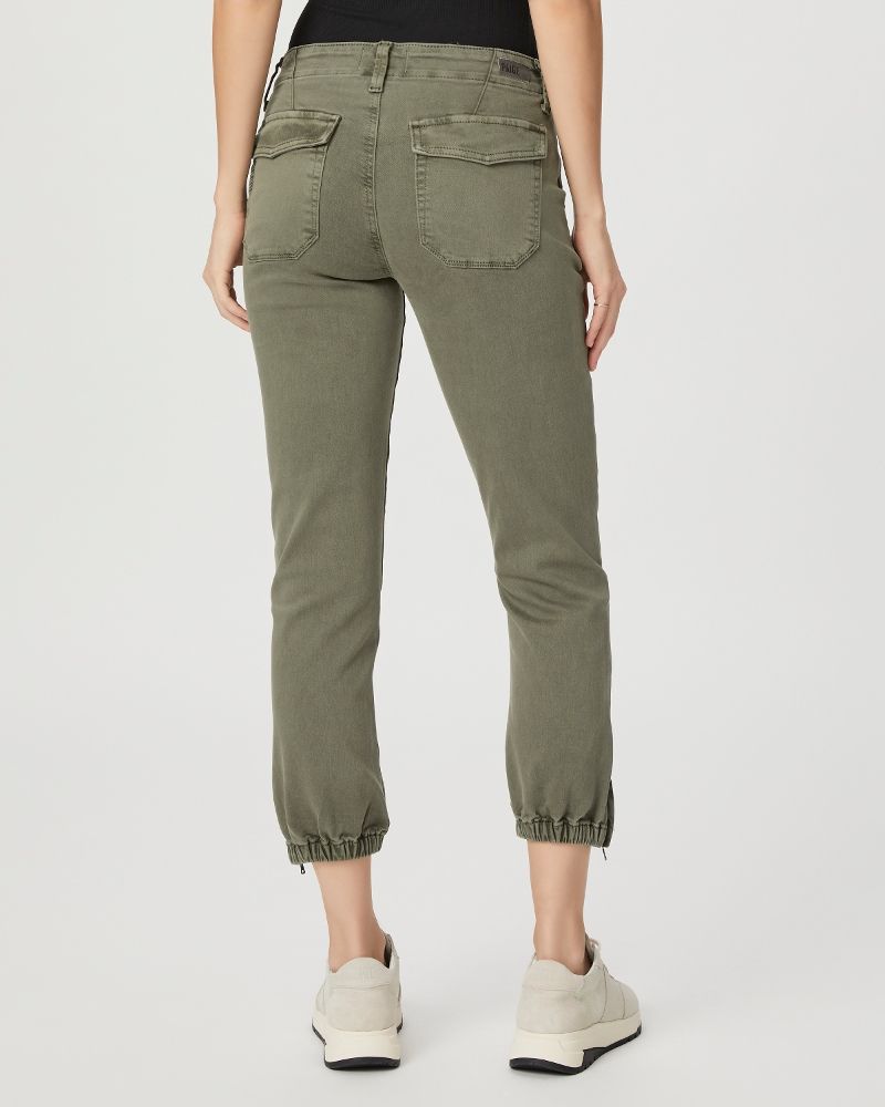 Paige Khaki Maysile Jogger Size 26/66 Green cotton