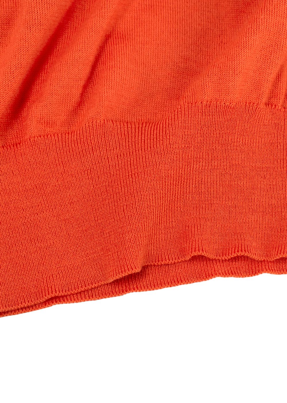 Victoria Beckham Orange Virgin Wool Jumper Size XS