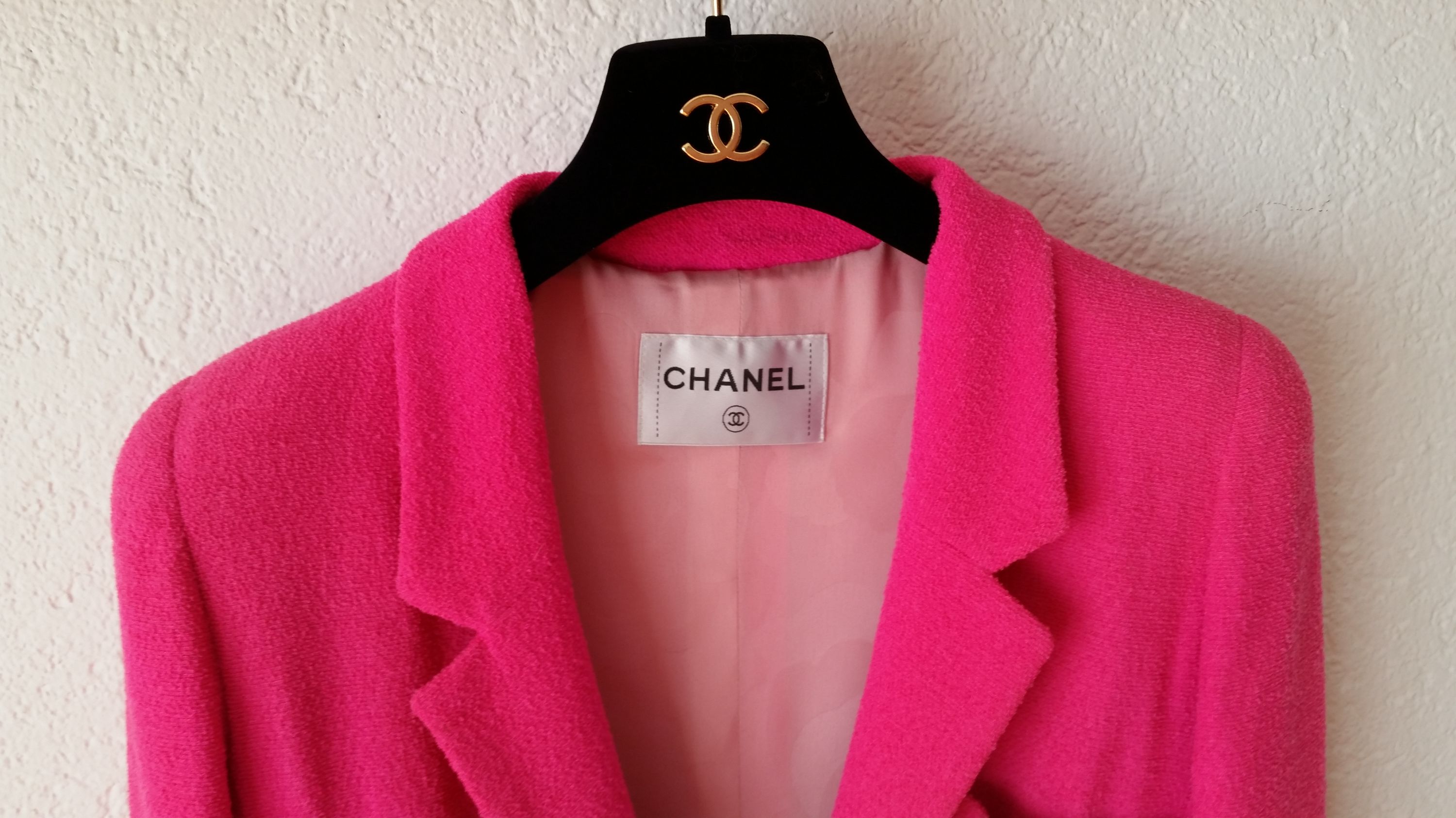 Preowned Chanel Fuchsia Single Breasted Tailored Jacket Size 36 Fuschsia wool