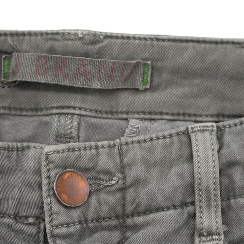 Preowned J Brand Houlihan Mid Rise Cargo Jean Green cotton