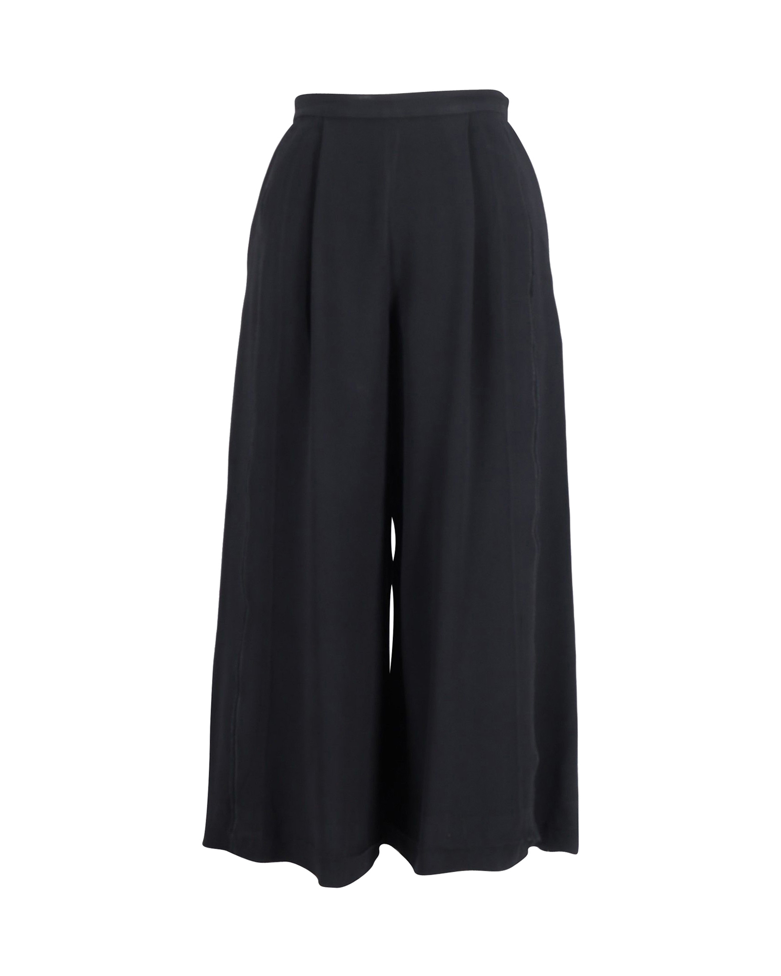 Preowned Proenza Schouler Black Crepe Culottes Size XXS cellulose fibre/acetate