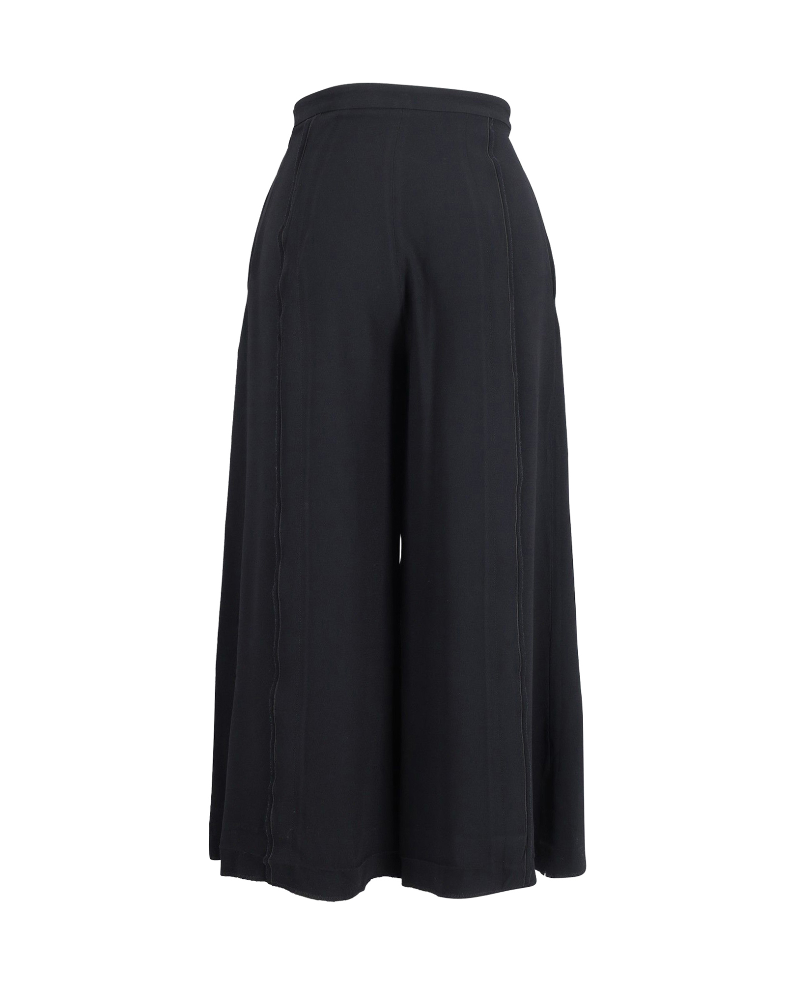 Preowned Proenza Schouler Black Crepe Culottes Size XXS cellulose fibre/acetate