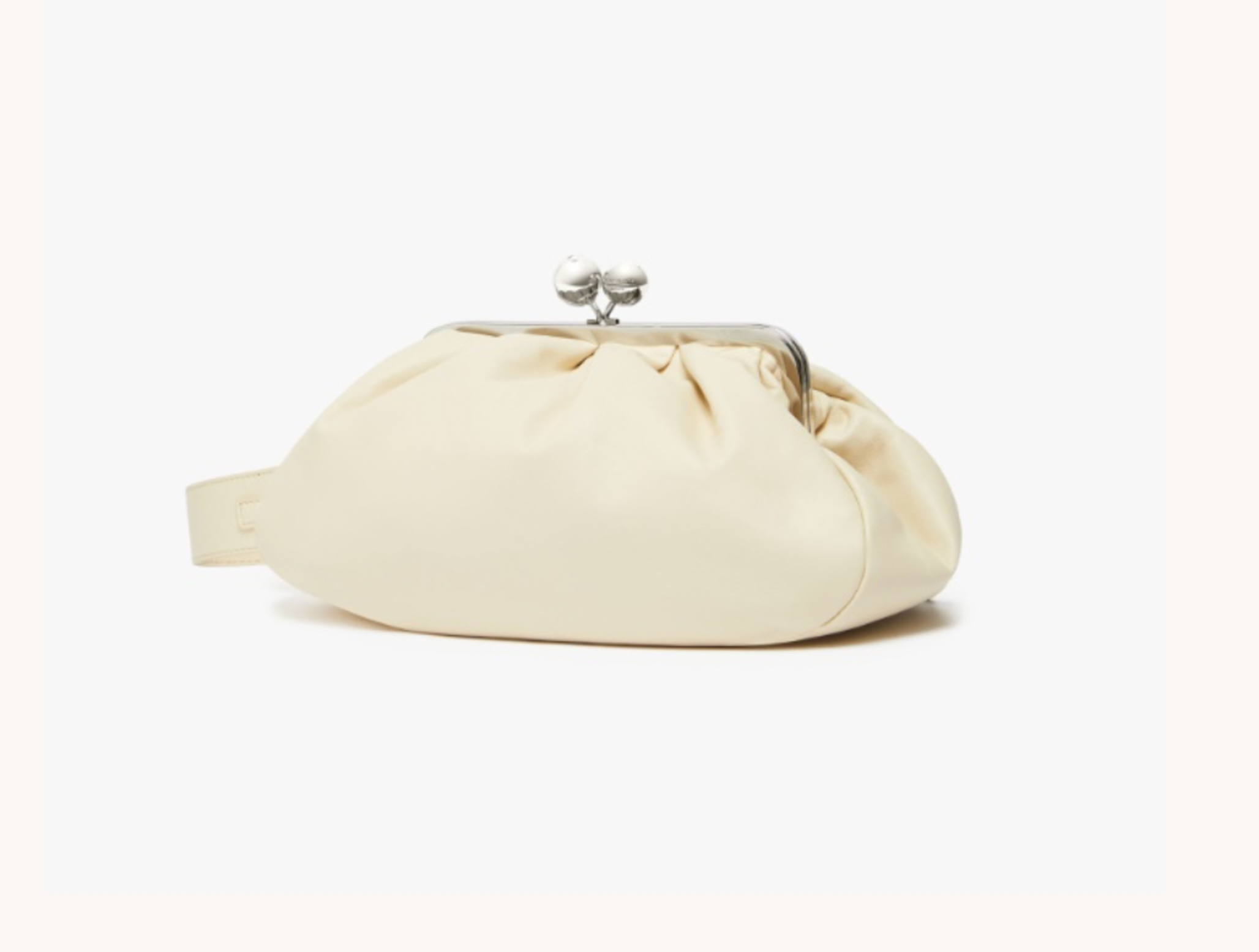 MaxMara Medium Cream Pasticcino Bag in Nappa Leather