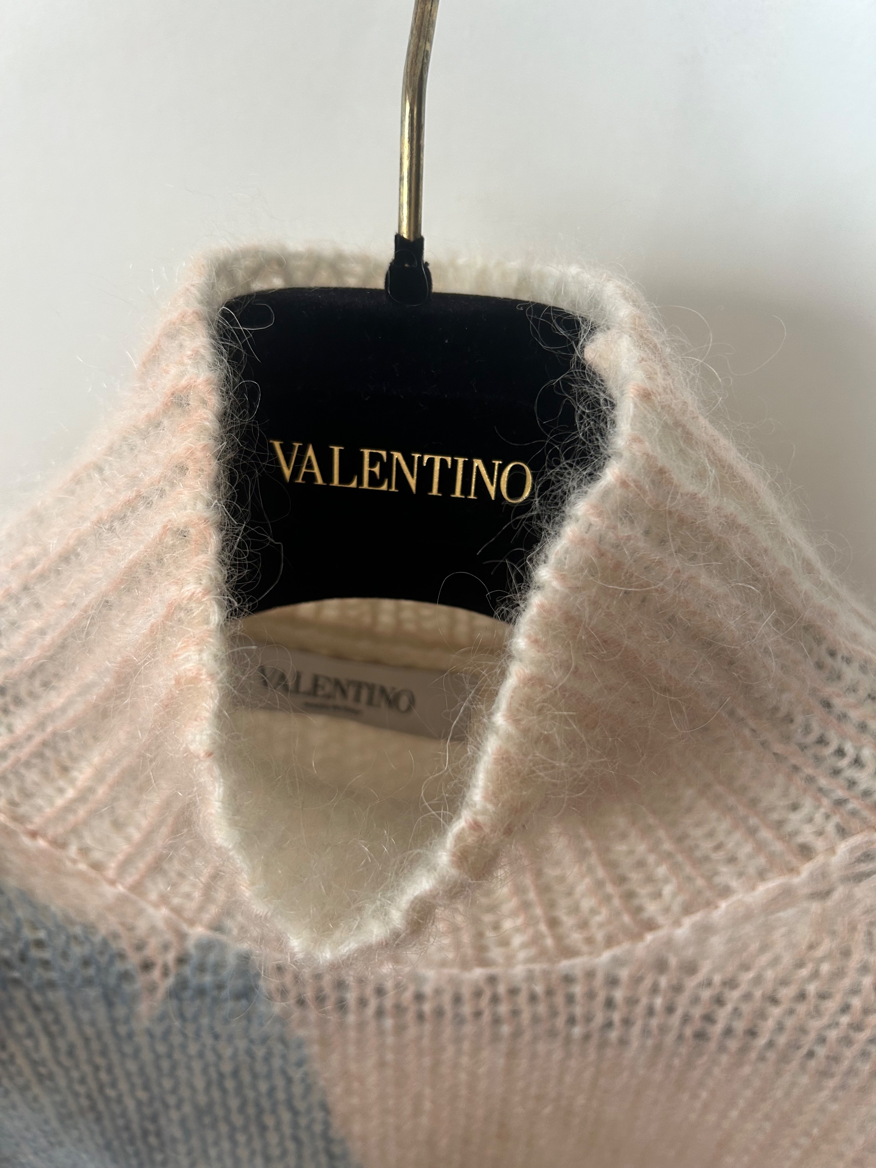 Valentino Camellia Print Mohair Blend Jumper Size XS Multicolour mohair/polyamide