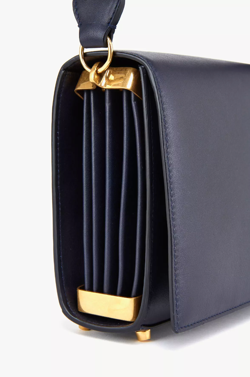 Giuliva Heritage Navy Leather Caccetta Bag