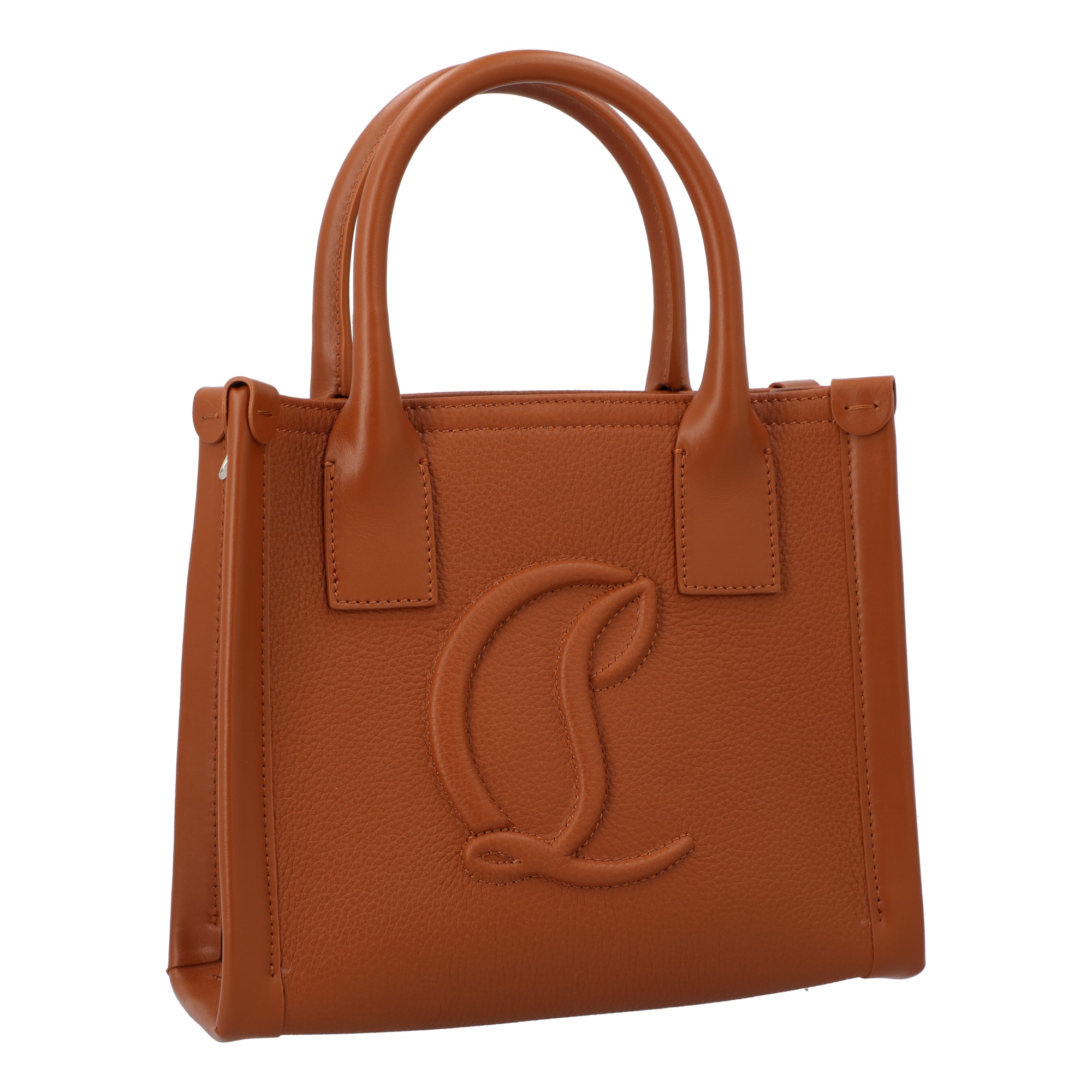 Christian Louboutin Brown  By My Side Mini Tote Bag brown | brown leather