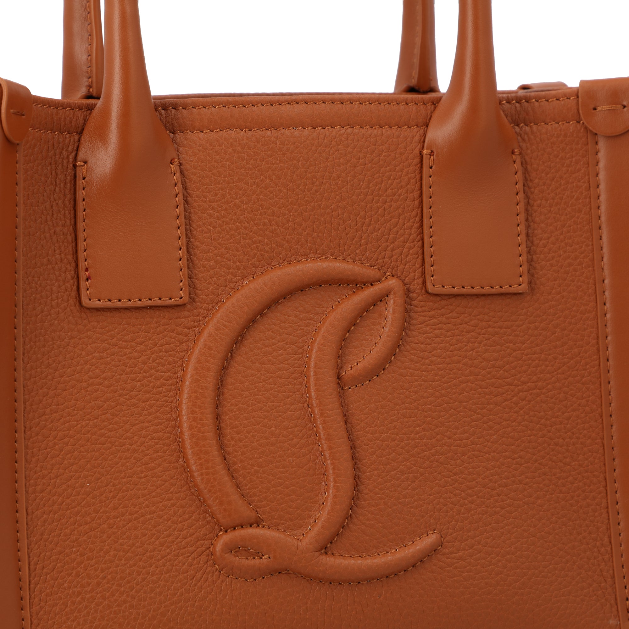 Christian Louboutin Brown  By My Side Mini Tote Bag brown | brown leather