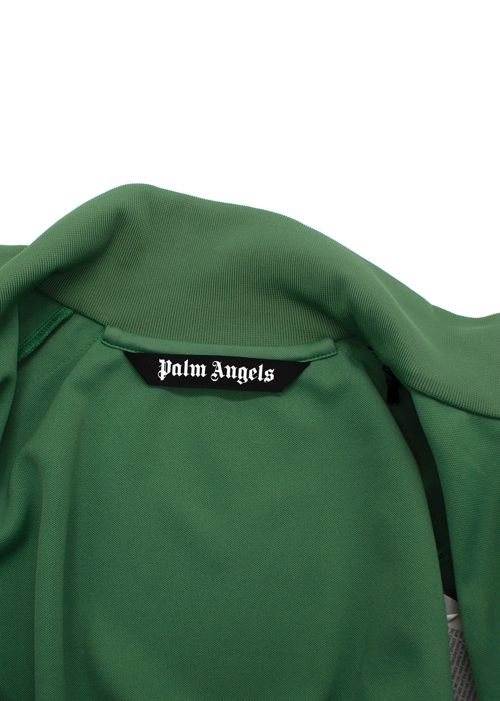 Palm Angels Green Logo Green Track Jacket Size XS polyester