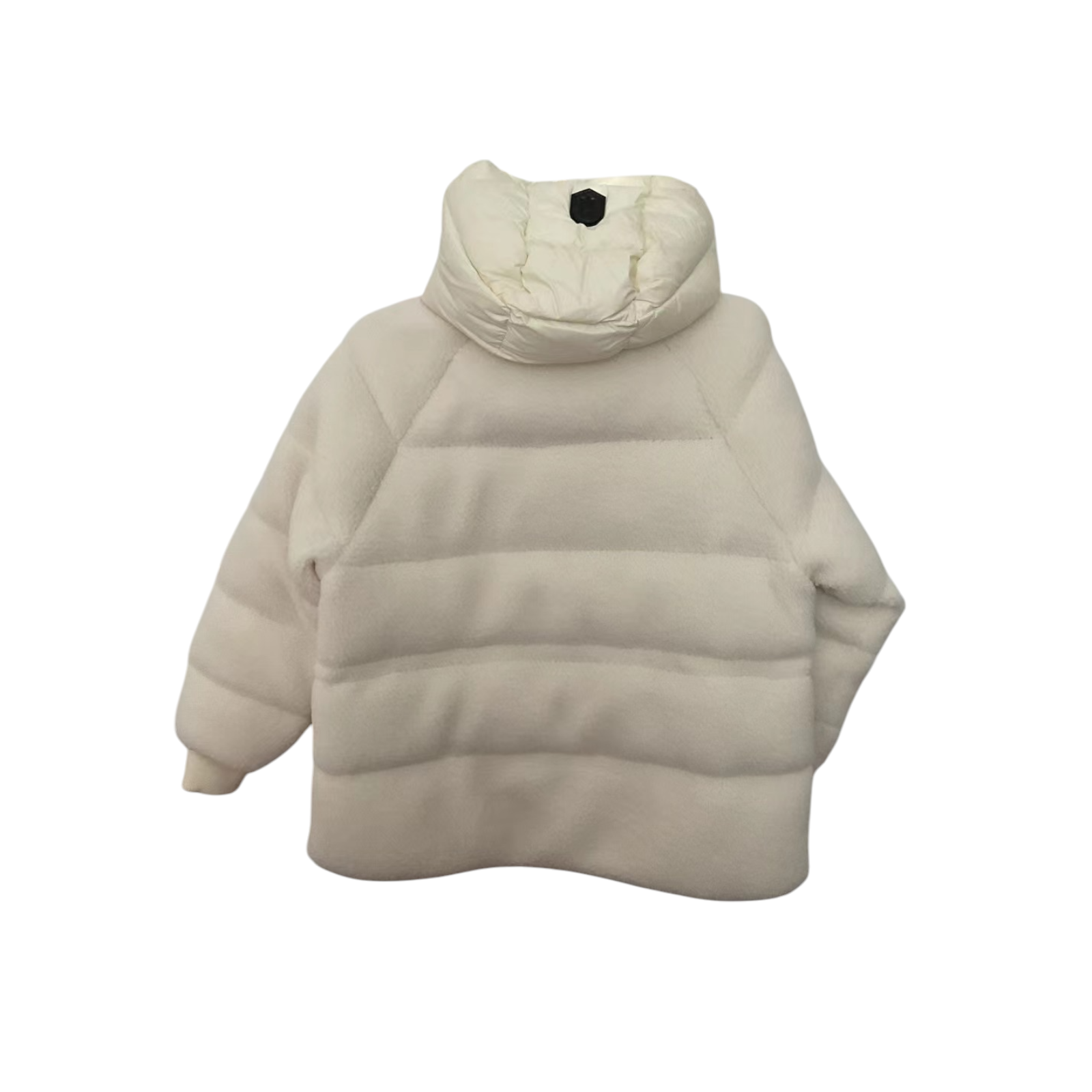 Mackage Off-White Edana Down Jacket Size M white wool