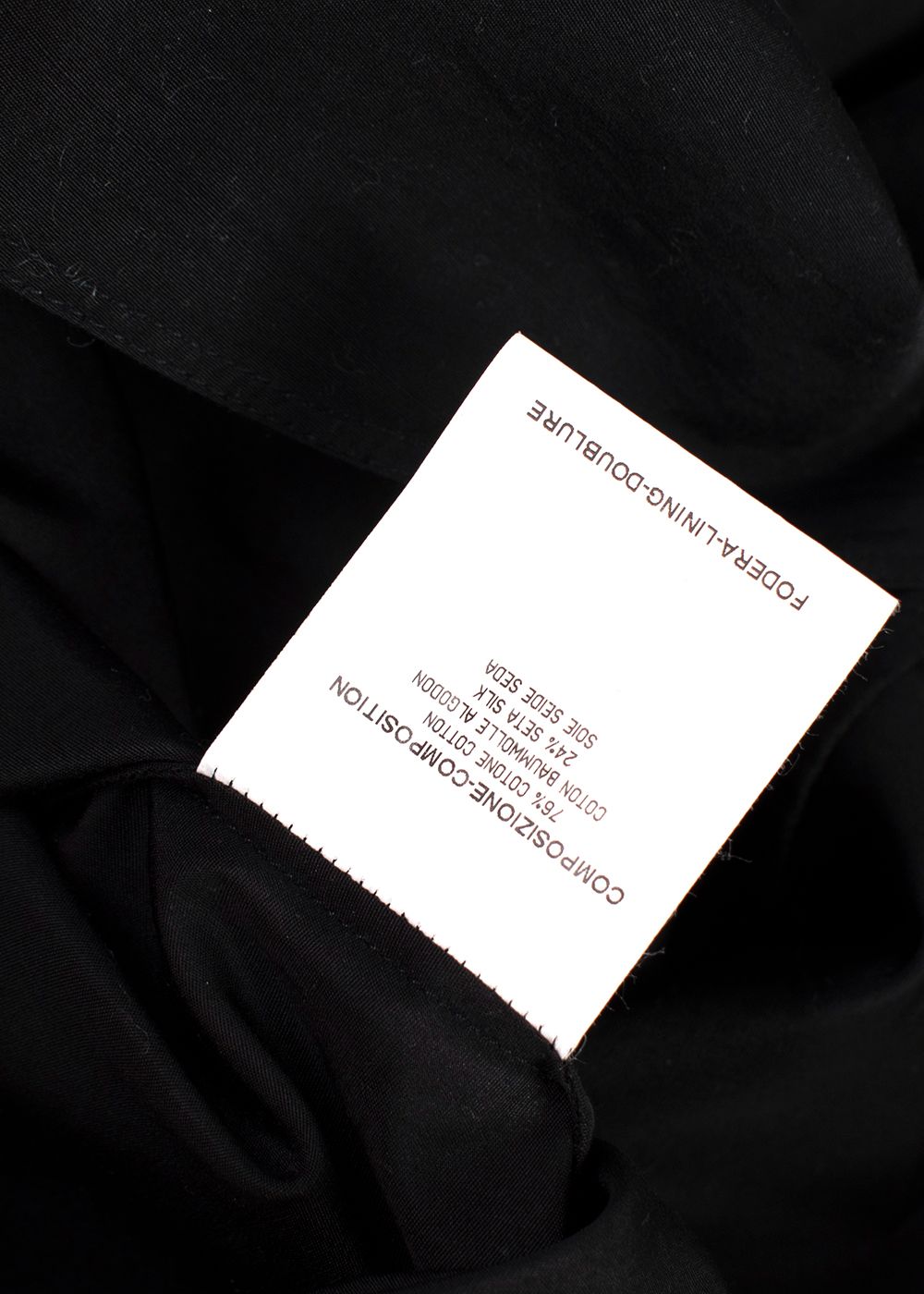 YSL Black Cotton Bow Detail  Blouse Size S cotton/silk