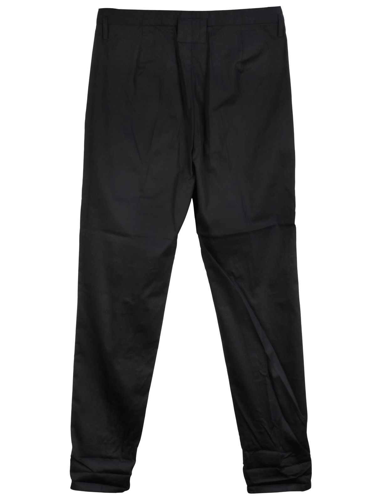 Acne Black cotton slim leg trousers Size XXS