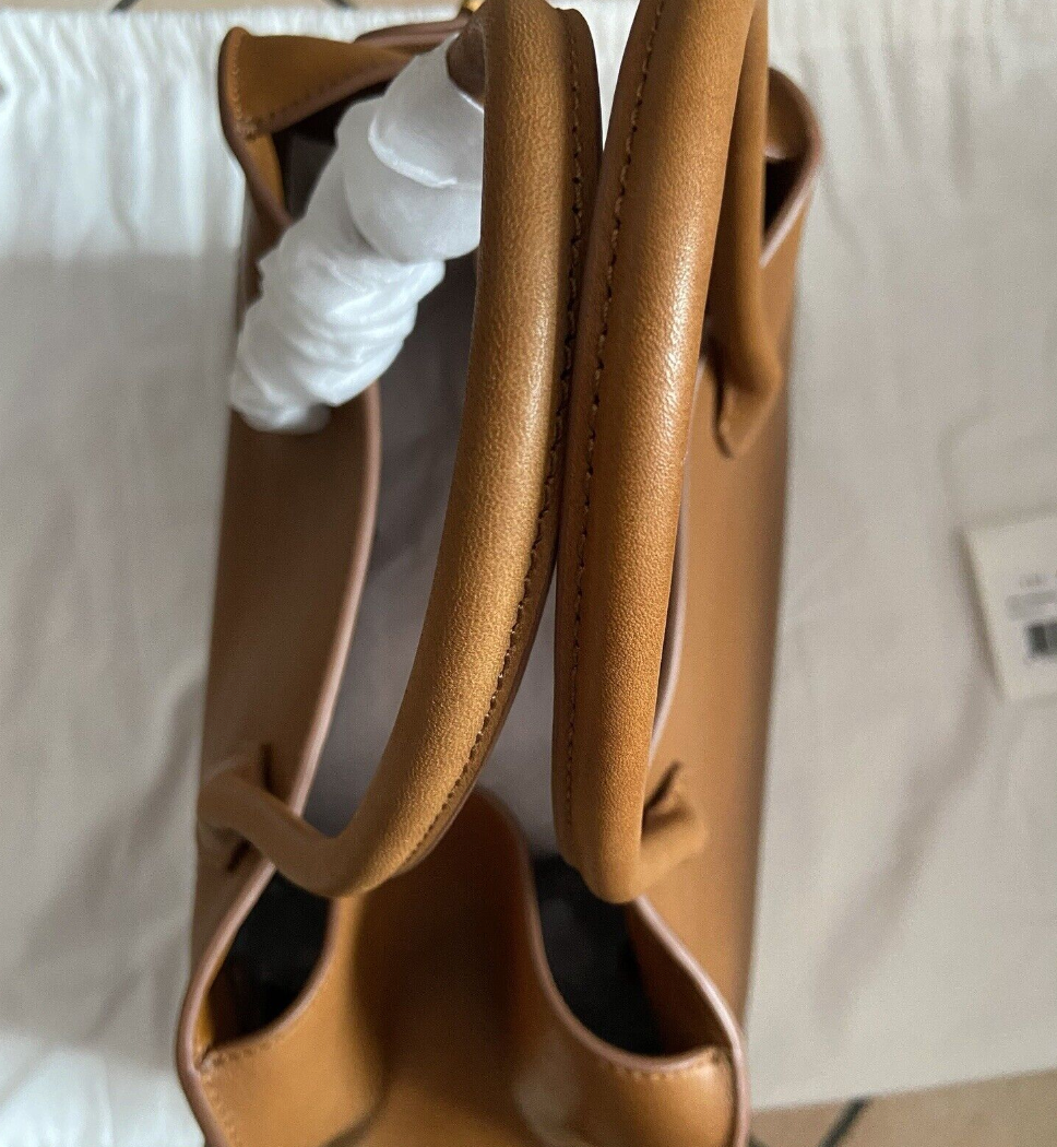 The Row Caramel Margaux 15 Tote Bag Cuir/Camel leather