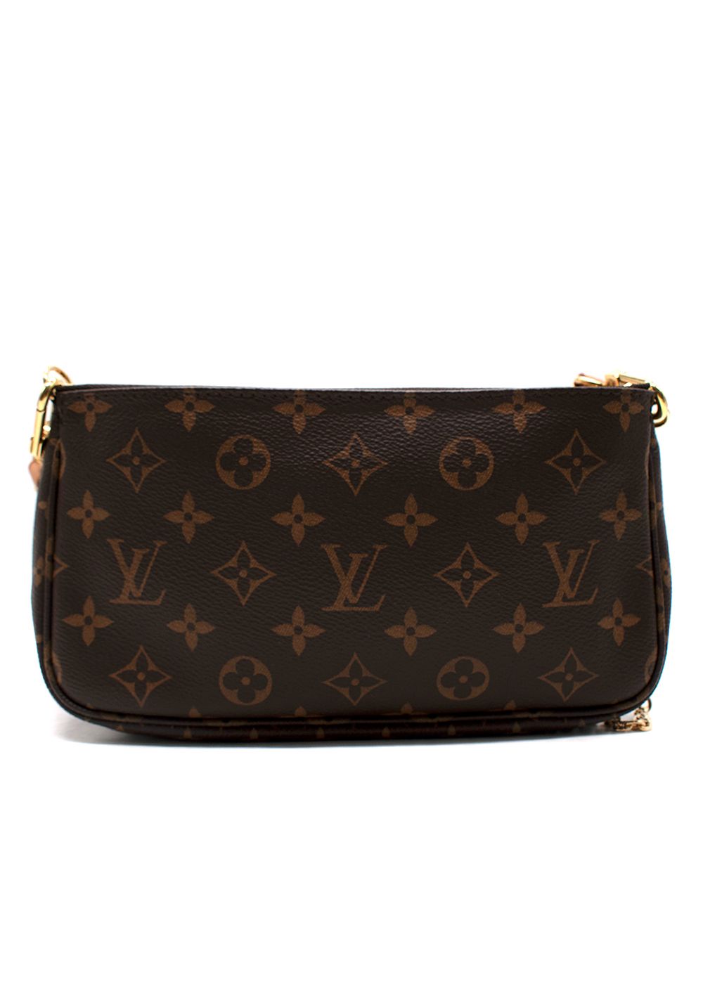 Preowned Louis Vuitton Multi Pochette Accessoires Bag brown coated canvas