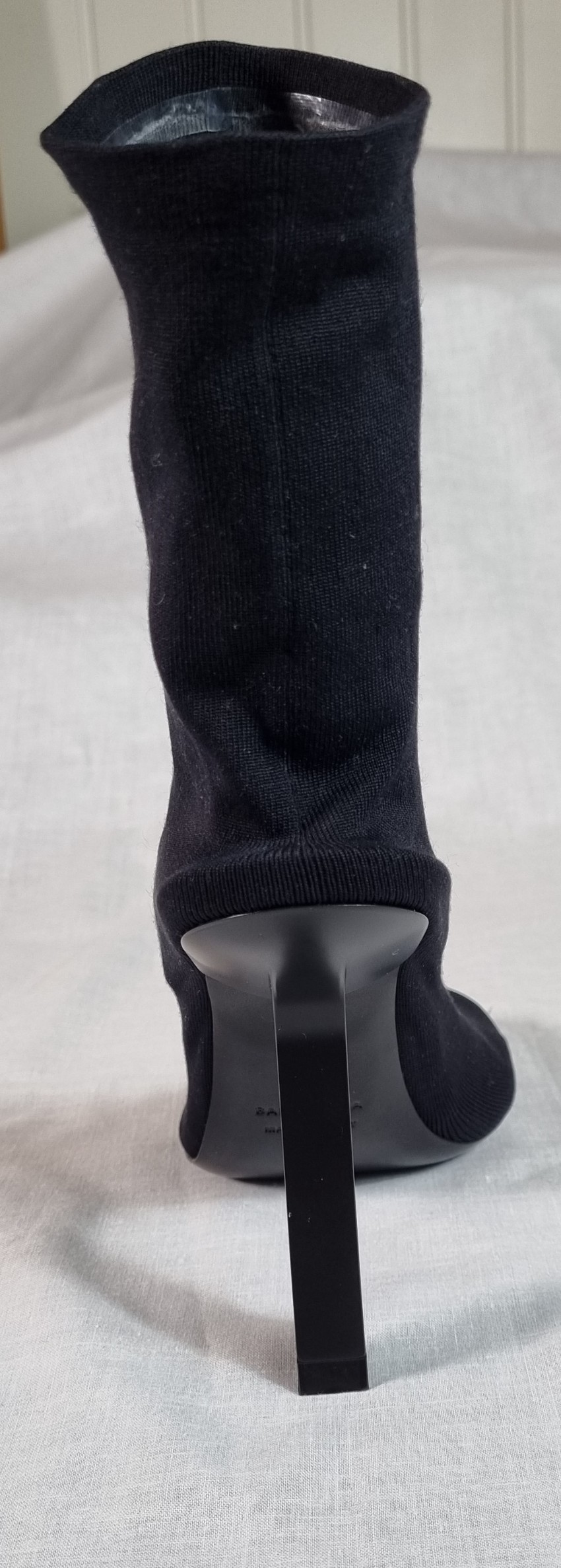 Balenciaga Black Stretch Knit Sock Boots Size 39 polyamide/elastane