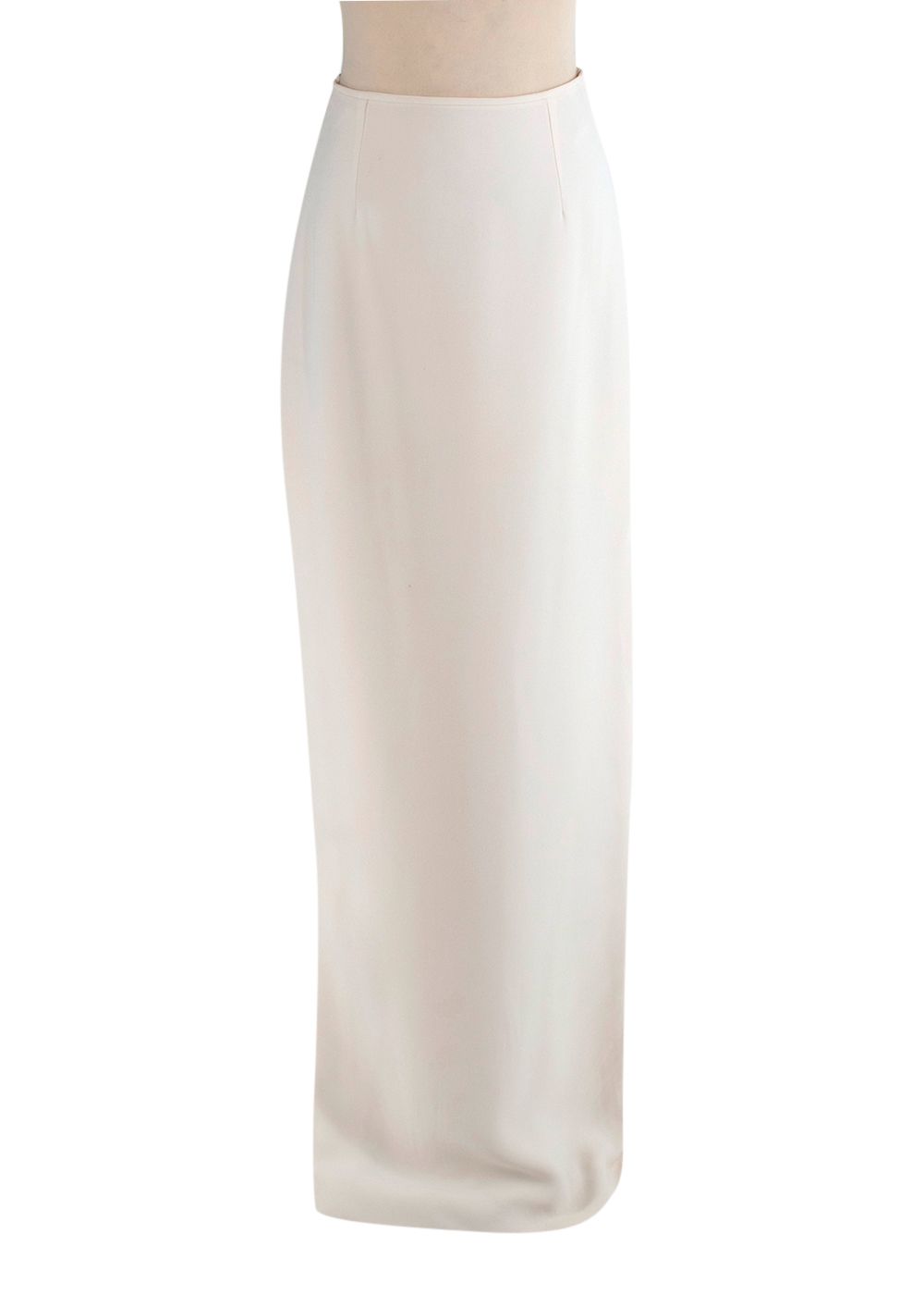 Preowned Dior Cream silk crepe shell top  column skirt Size XS