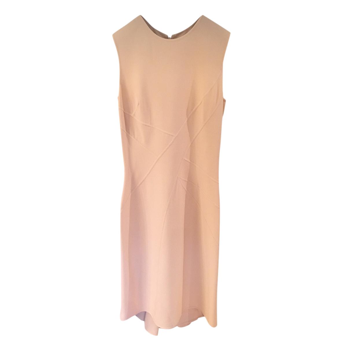 Preowned Michael Kors Beige Sleeveless Shift Dress Size S Beige/Nude mixed/no composition label