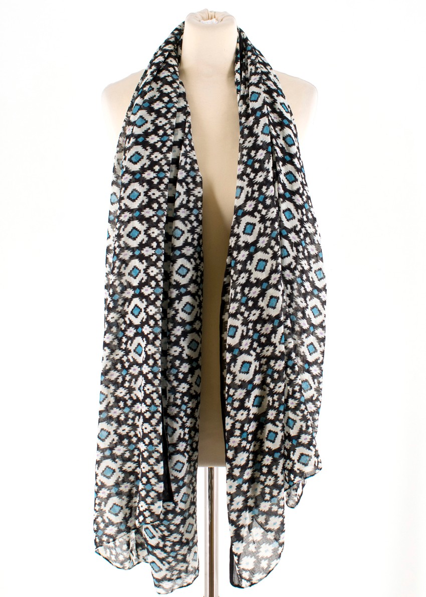 Bespoke Geometric Print Scarf Floral / Patterned