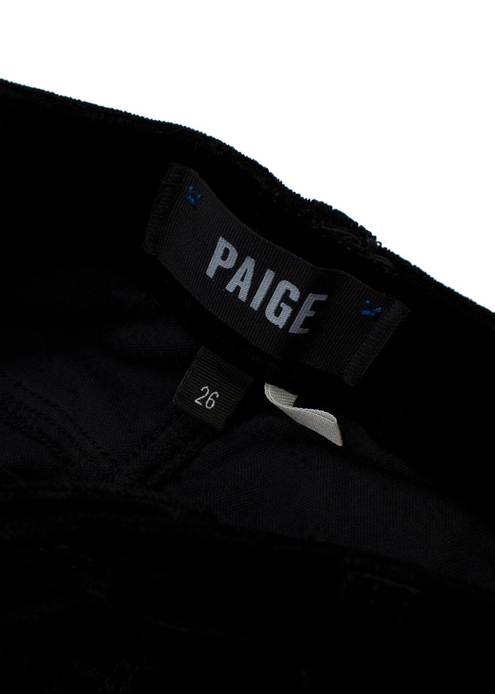 Paige Colette Crop Flare Black Pants Size S