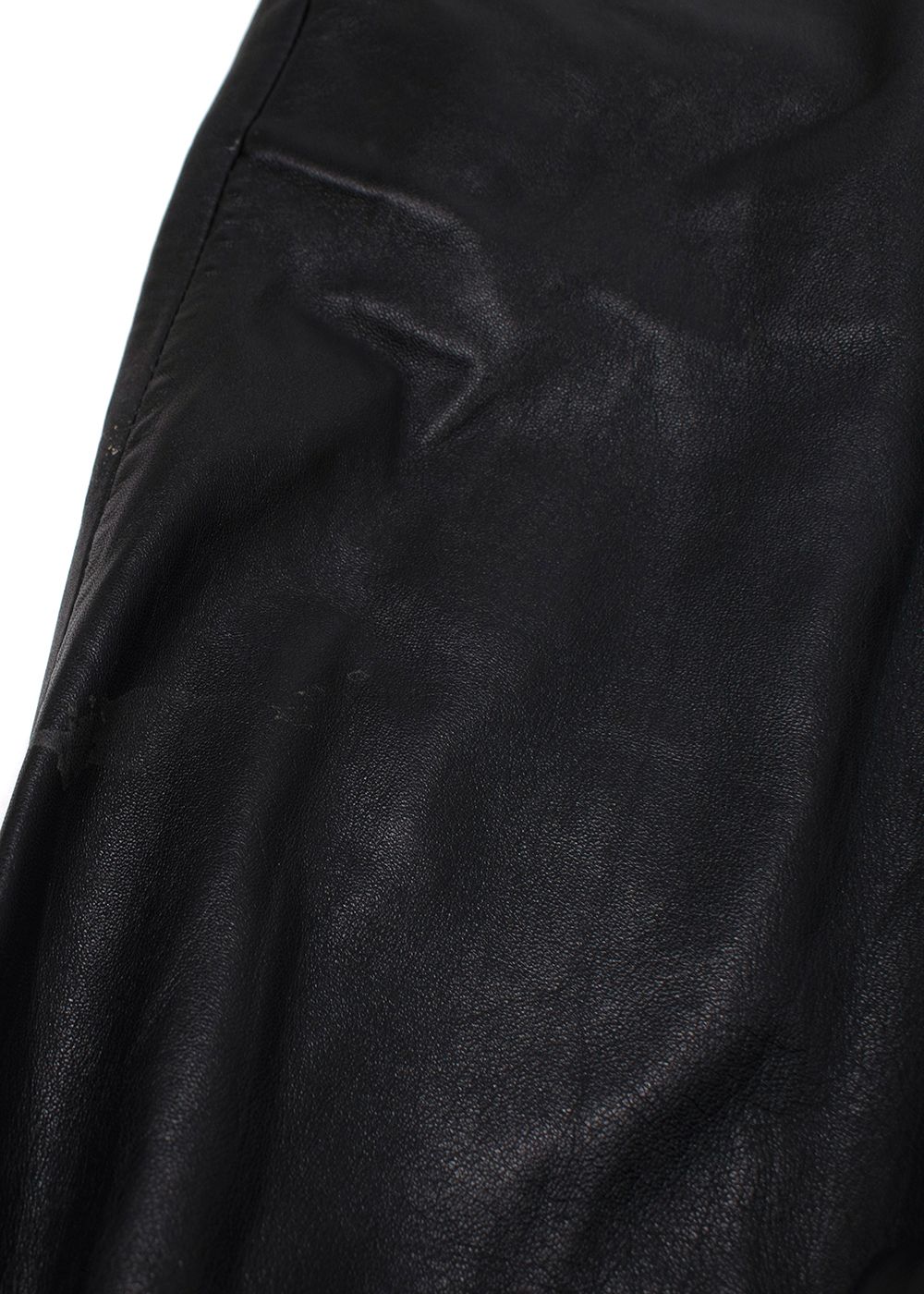 Preowned Paige Black Leather Jaydn Joggers Size S