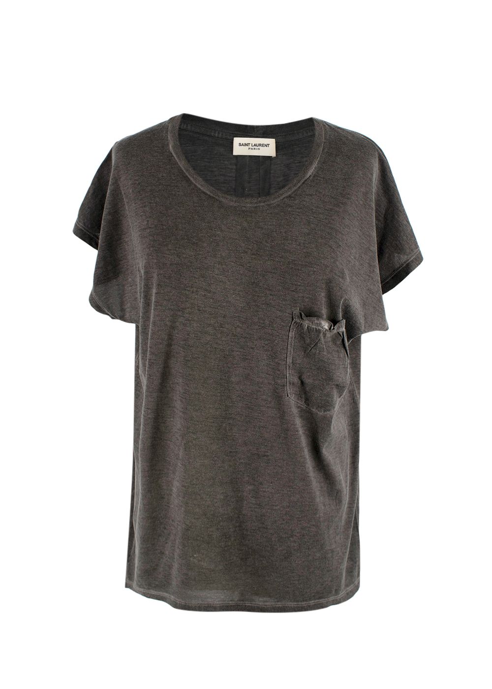 Saint Laurent Washed Grey T-shirt Size XS cotton