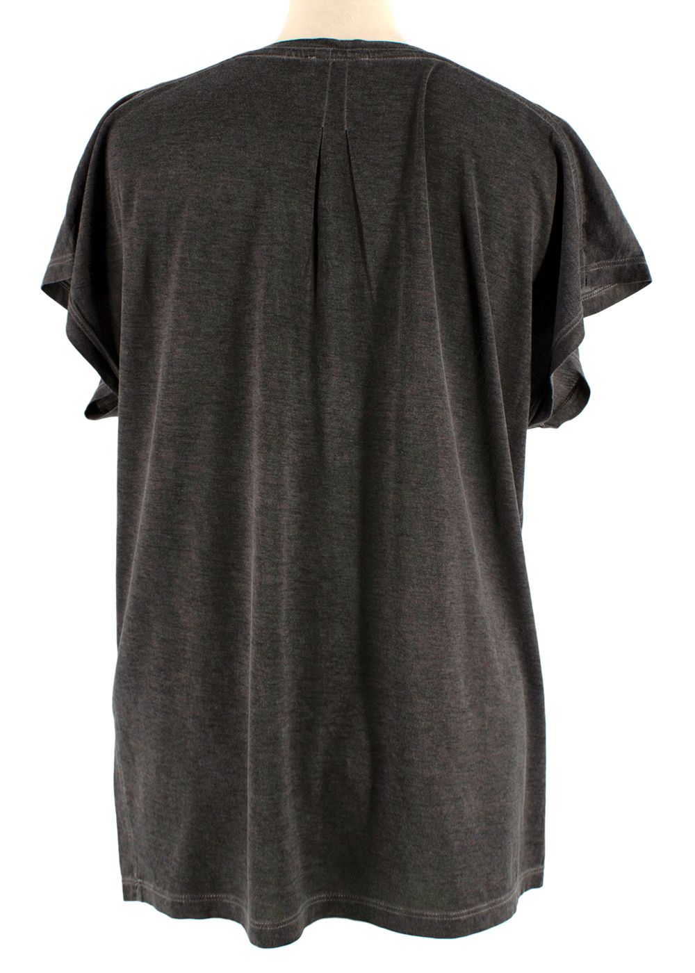 Saint Laurent Washed Grey T-shirt Size XS cotton