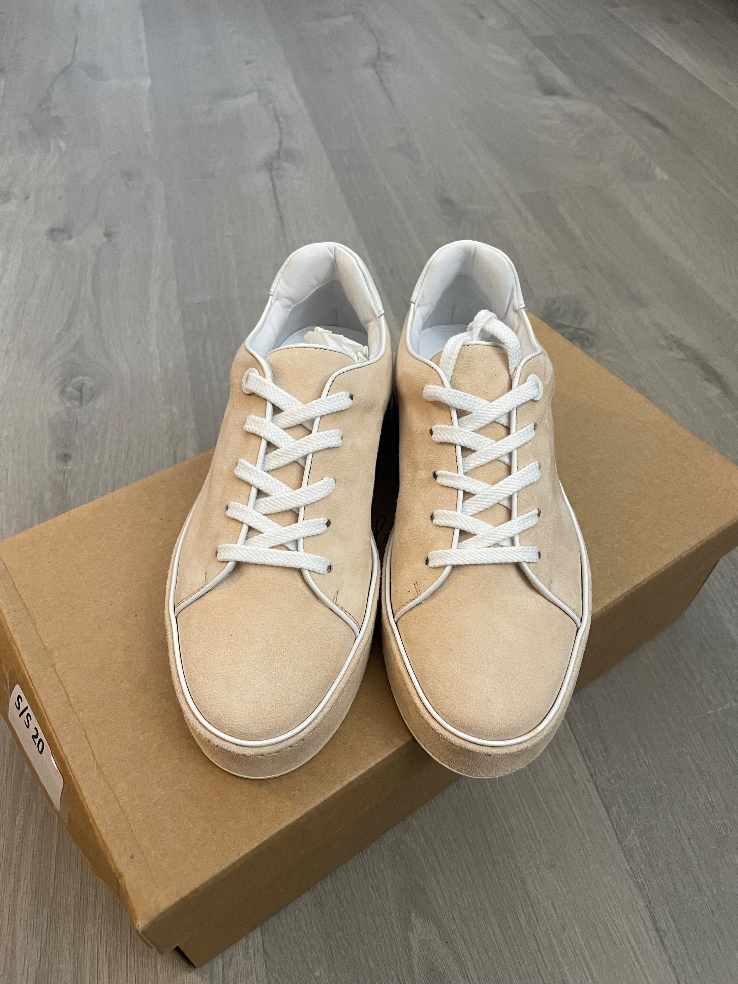 Loro Piana Pink suede Nuages trainers Size 35