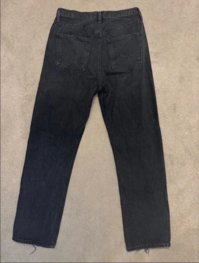 Agolde Black Distressed Hem Jeans Size 27/69 denim