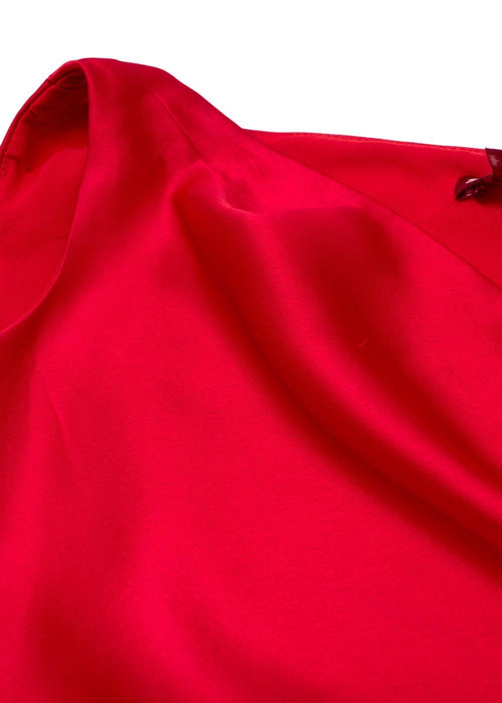 Staud Red Satin Ashanti Gown Size XS Red Rose acetate/polyester