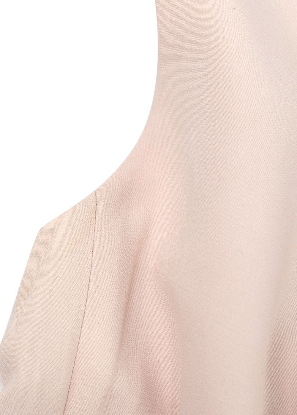 Preowned Dior Blush Pink Asymmetric Button Silk Maxi Dress Size XS