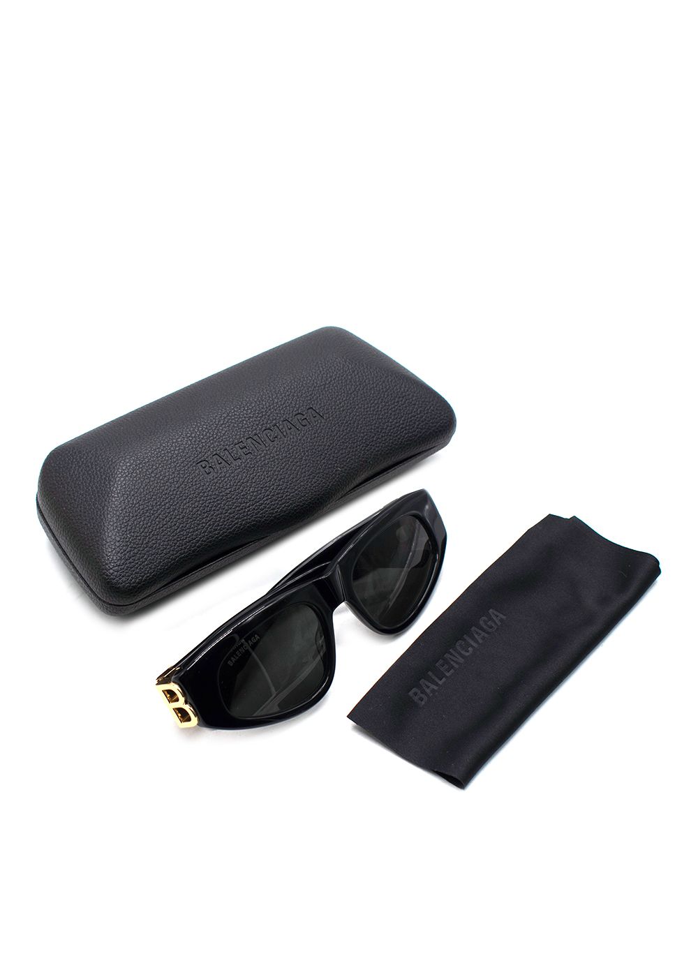 Balenciaga Black Dynasty Frame Sunglasses acetate