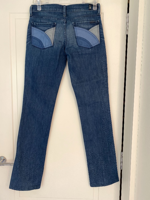 Preowned 7 For All Mankind Limited Edition Jeans Size 25/63 Blue denim