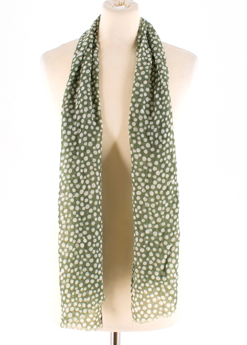 Bespoke Polka dot print scarf Floral / Patterned